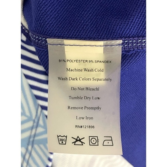 Title Nine Gidget 2.0 Blue Geometric Dress Medium Outdoors Athletic - Picture 8 of 8